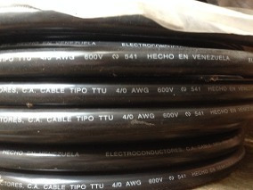 Cable Ttu4/0 Marca Elecon 100%cobre