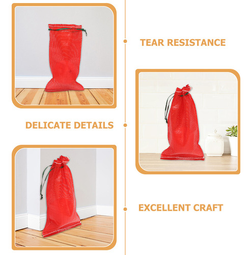 Bolsas De Cebolla De Malla Con Cordón Reutilizables, 50 Piez