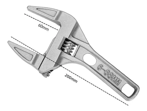 Chave Inglesa Ajustável 6-68 Mm Aço Grande Abertura Ajustes