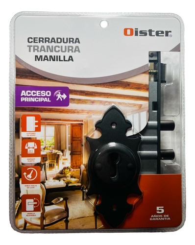 Cerradura Embutir Con Placa Manilla Oister Trancura Loggia