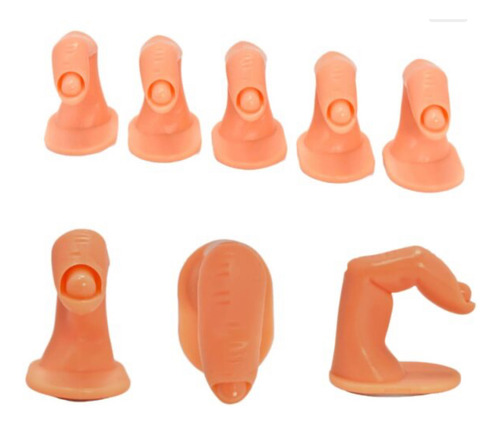 50 Piezas Dedos De Practica Decoración De Uñas