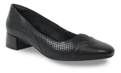 Imagem 3 de 5 de Sapato Comfortflex 1995301 Tecido Croco Ideal Para Joanete