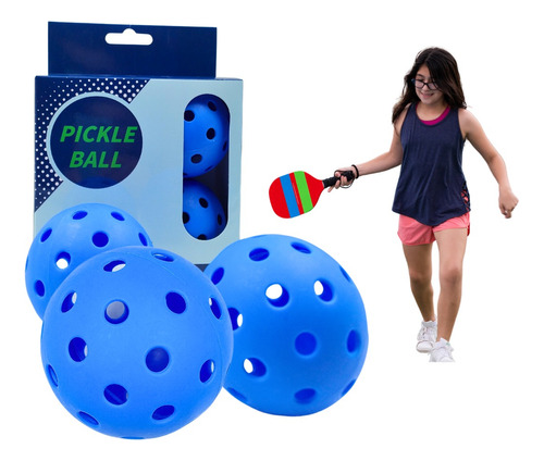 Set 4 Pelotas De Pickle Ball Orificios Deportes Linea Sport