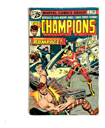 Lote 5 Tomos The Champions - Marvel Comics Inglés 1976