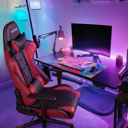 Sillon Gamer Reforzado Pc Oficina Playstation Xbox Gaming