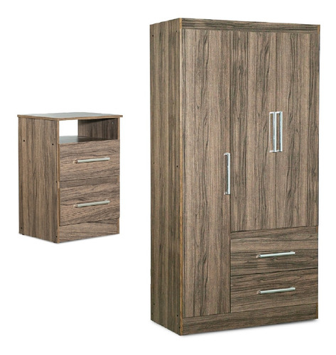 Combo Placard Y Mesa De Luz Infantil Dakota