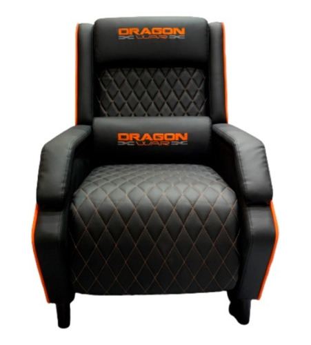 Sofá Gamer Nextep Dragon Xt Modelo Draco Reclinable Negro