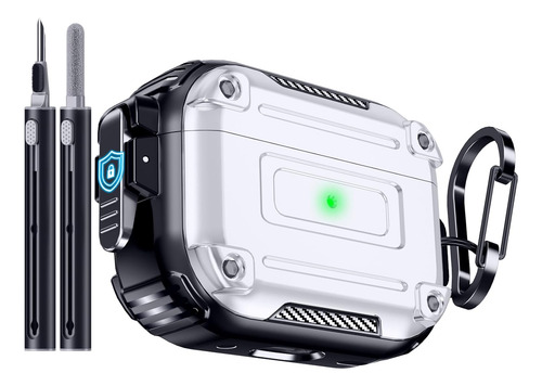 Funda Rígida Militar Airpod Pro 2ª Gen. Con Kit Limpieza