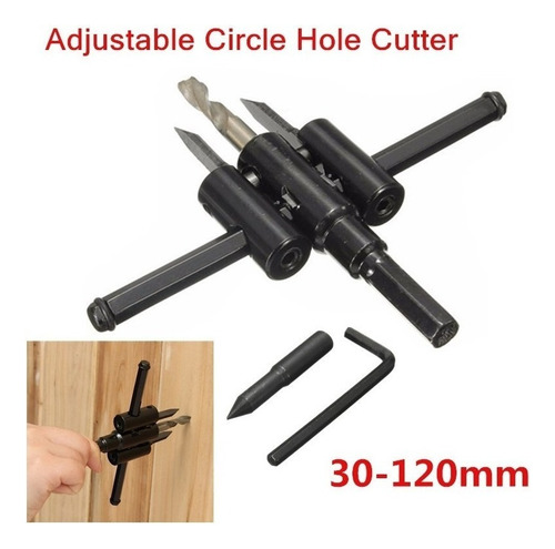 Broca De Corte Circular De Metal Y Madera Ajustable