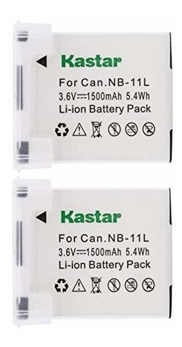 Kastar Nb11l Paquete De Bateria 2 Para Canon Nb-11l Y Power