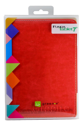 Funda Tablet 7 Pulgadas Green E Colores Rojo