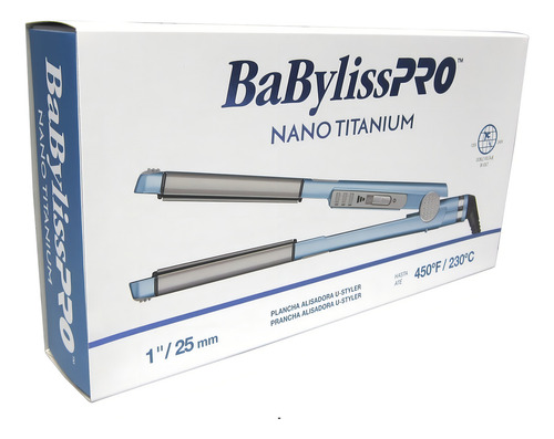 Plancha Nano Titanium U Styler Babnt2071 Color Azul
