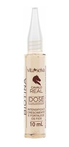 Kit C/10 Ampola Biotina Cavalo Real Vita Seiva 10ml