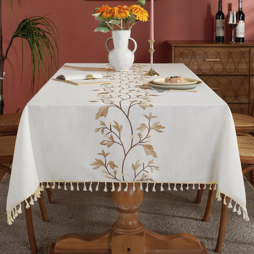 Mantel Rectangular Impermeable Cocina Y Comedor Sin Arrugas