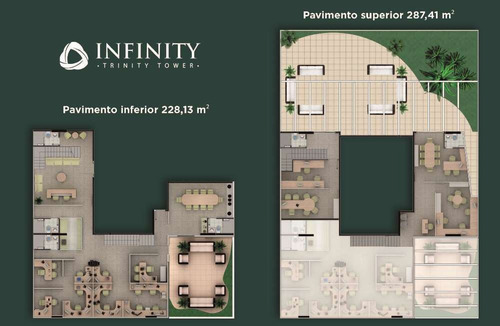 Imagem 2 de 2 de Sala Comercial De Cobertura Com 515m² No Aquárius - Sl-2087