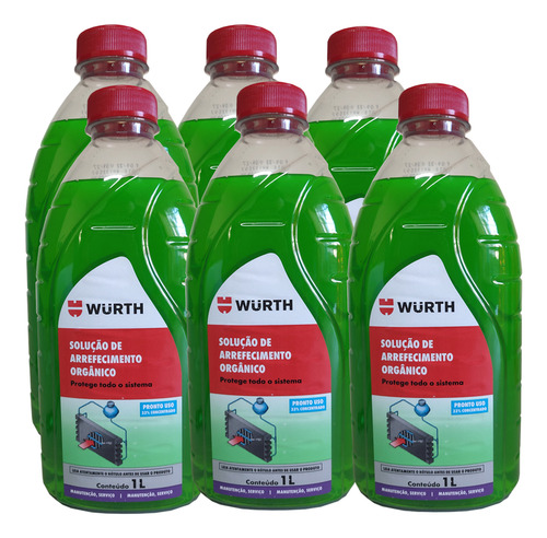 Fluído Aditivo Radiador Verde Hyundai Hb20 1.6 - 6 Litros