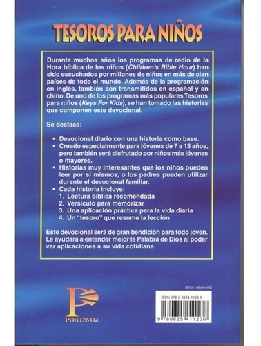 Tesoros Para Niños, 365 Devocionales Para Niños, Portavoz