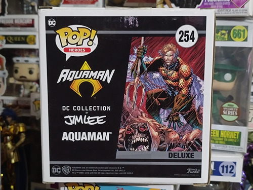 Funko Pop Aquaman Deluxe Dc Collection Jim Lee Only Gamestop (Usado)