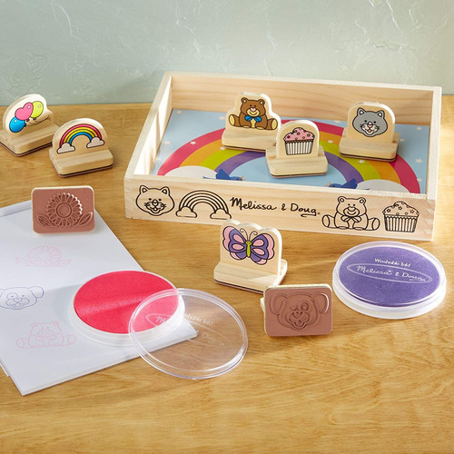 Juego De Sellos De Madera My First De Melissa Amp Doug Favor