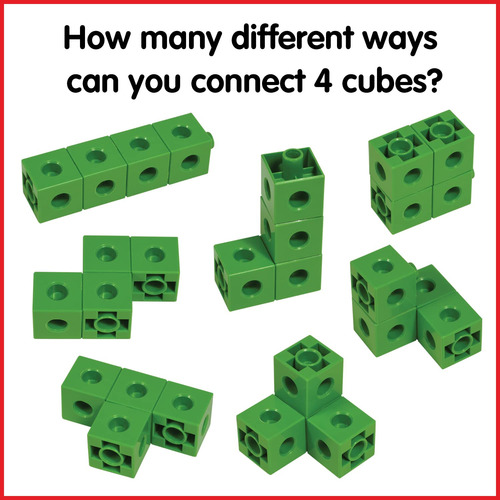 Juego De 100 Cubos De Conexión Para Construcción Y Matemátic