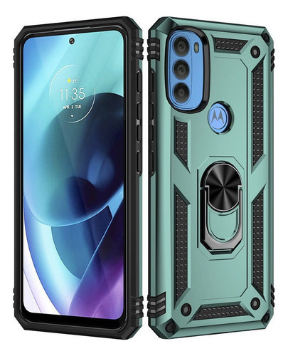 Funda De Teléfono Anti-caída Para Moto G71 5g Color Verde