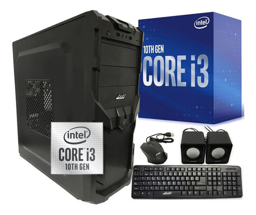 Pc Computadora Gamer Intel I3 10100 8gb Ssd 240gb Martinez