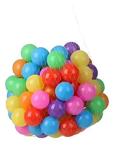 100 Bolas Oceánicas De Plástico Surtidas – 25 De Cada Color (rosa, Blanco, Azul Y Morado) De 5,5 Cm, Resistentes Para Piscina De Bolas Y Corralito