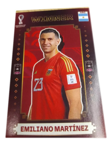 Figurita Emiliano Dibu Martinez Maxi Poster Argentina Campeo