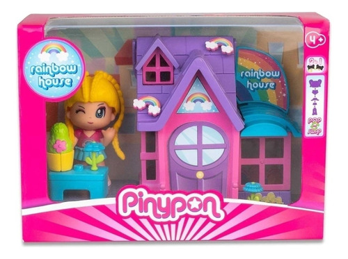 Pinypon Rainbow House Pequeñas Casas Con Figura Accesorios