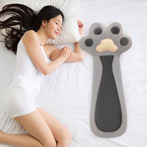 Long Gat Fagmy Pillow Cushion Cartoon Huggable Cat Paw Gris