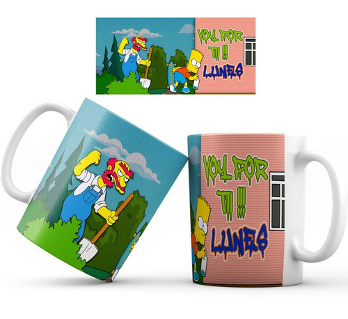 Mug Pocillo Los Simpsons Regalo Homero Ref005