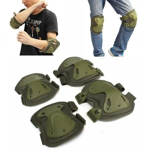 Rodilleras Coderas Táctica Militar Airsoft Paintball