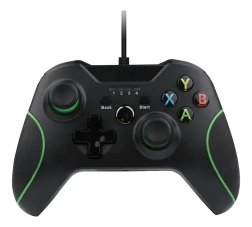 Joystick Compatible Xbox One Pc Con Cable Usb Mini Plug Color Negro Seisa 313