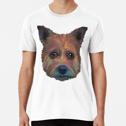 Remera Un Retrato Pintado De Un Perro Terrier De Juguete ALG