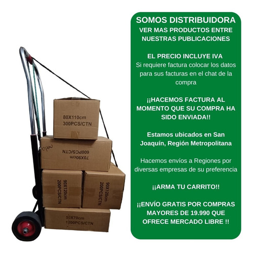 Bolsa De Basura 90x120 140litros 10uds