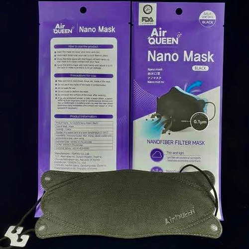 Cubrebocas Lavable Fda Ce Coreano Airqueen Nano Fibra (10pz)