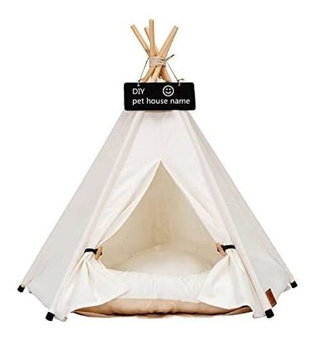 Pet Tipi Dog Puppy Cat Bed Carpas Tipi Casas Portátile...