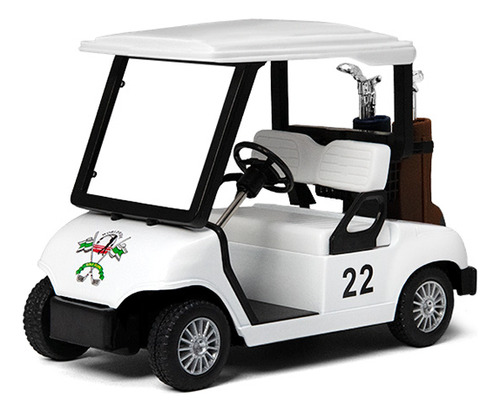 Miniatura Metal Carrinho De Golf Branco Ks5105d