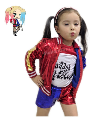 Imagen 4 de 10 de Disfraz Harley Quinn Niña Disfraces Niñas 20% Off Descuento