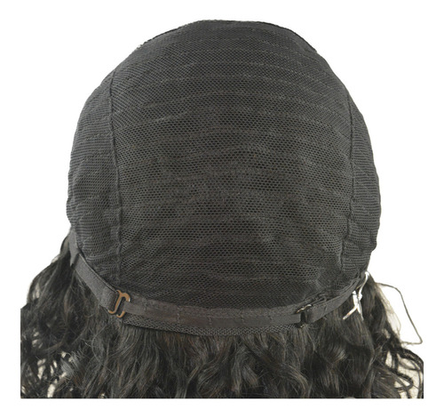 Perucas De Cabelo Humano Ondulado Perucas De Cor Preta 35cm