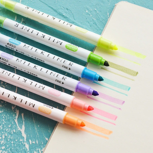 Imagen 5 de 9 de Plumones Punta Pincel Marcadores Para Lettering Marcatextos