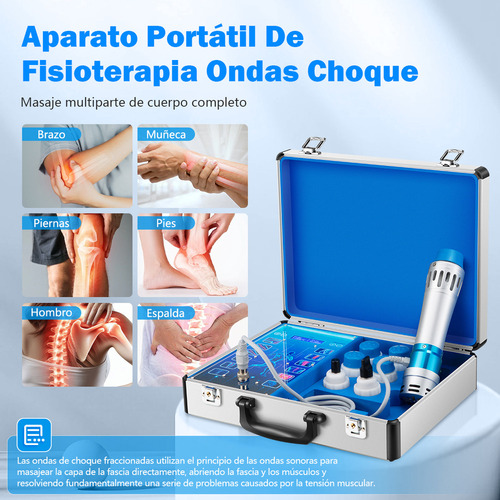 Aparato Portátil Fisioterapia Ondas Choque Alivio Del Dolor