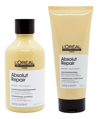 Loreal Absolut Repair Shampoo 300ml + Acondicionador 200ml 