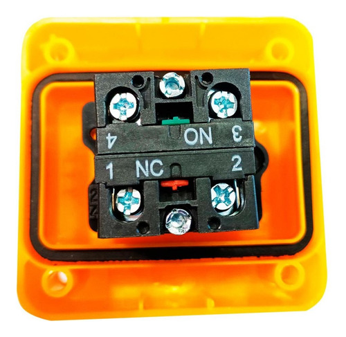 Boton Parada De Emergencia Nc + Na Pack 8 Unidades