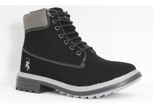 Imagen 1 de 4 de Calzado Bota Casual Confort Para Hombre Polo Club Negro