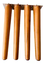 Comprar Kit 4 Pés Palito Com Chapas 30cm Para Moveis Rack Sofá Puff