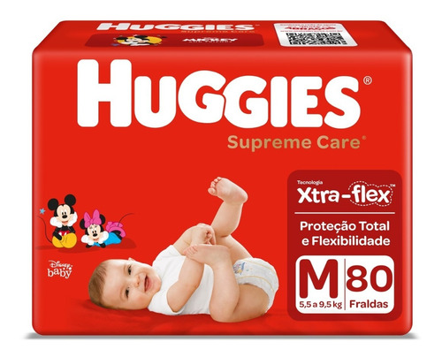 Fralda Supreme Care 80 Unidades Tamanho M Huggies