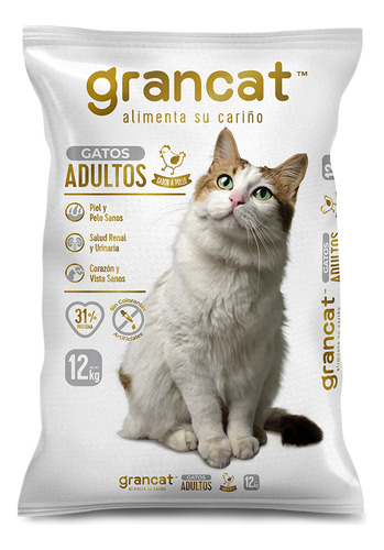 Croqueta / Alimento Grancat Para Gato Adulto De 12 Kg