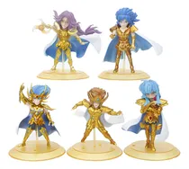 Comprar Figuras Caballeros Del Zodiaco X5 Armaduras Caballeros Oro