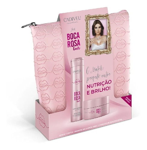 Cadiveu - Boca Rosa - Kit Shampoo + Máscara + Necessaire